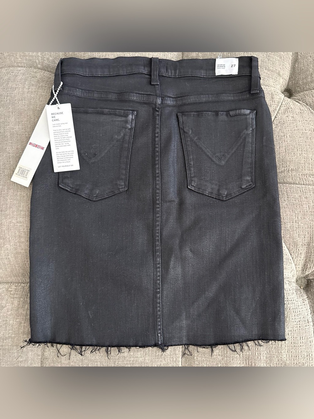 Hudson Jeans Black Midrise Robbie Pencil Skirt